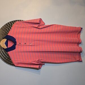 Greyson Golf Melstrand Polo Striped Strech Moisture Wicking Shirt NWOT